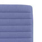 vidaXL Chaises à manger lot de 4 bleu jean tissu