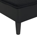 vidaXL Chaise longue noir tissu