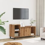 vidaXL Meuble TV chêne artisanal 100x35x55 cm bois d'ingénierie