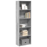 vidaXL Bibliothèque sonoma gris 60x30x189 cm bois d'ingénierie