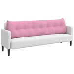 vidaXL Coussin de Dos Rose 200 x 24 x 50 cm tissu
