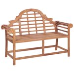 Vidaxl banc de jardin 136x63x102 cm teck solide
