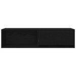 vidaXL Meuble TV chêne noir 100x31x25 5 cm bois d'ingénierie