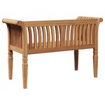 vidaXL Banc de jardin Marron 127 5 x 52 x 80 cm Bois de teck solide