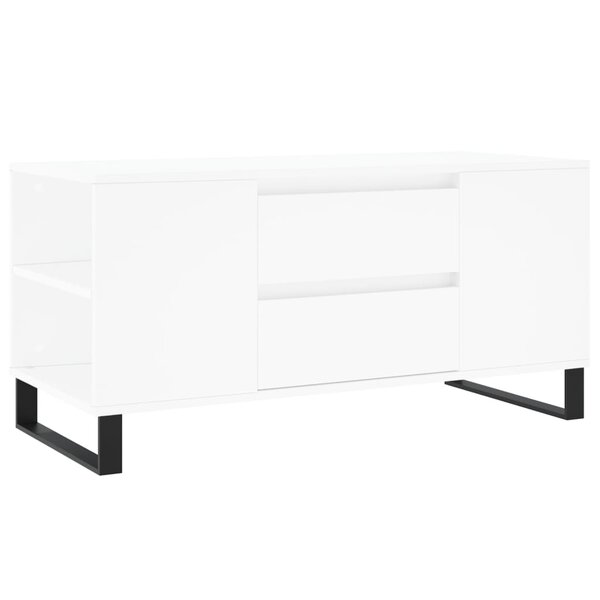 vidaXL Table basse blanc 102x44 5x50 cm bois d'ingénierie