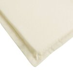 vidaXL Coussin de chaise longue crème 180x60x4 cm tissu oxford