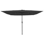 vidaXL Parasol de jardin Anthracite et noir 295 x 295 x 245 cm
