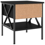 vidaXL Tables de chevet 2 Pièces noir 40x42x45 cm bois d’ingénierie