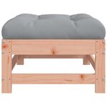 vidaXL Repose-pieds de jardin et coussins lot de 2 bois massif douglas
