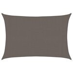 vidaXL Voile d'ombrage 160 g/m² Anthracite 3x4 5 m PEHD