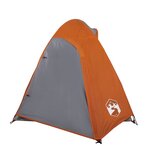 vidaXL Tente de camping à dôme 2 personnes orange imperméable