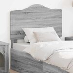 vidaXL Tête de lit Gris Sonoma 75 cm Bois d'ingénierie