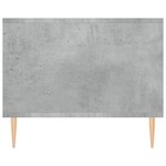 vidaXL Table basse gris béton 102x50x40 cm bois d'ingénierie