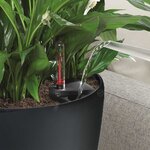 Lechuza jardinière classico 43 ls all-in-one charbon métallique 16083