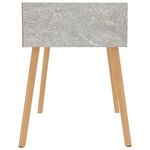 vidaXL Tables de chevet 2 Pièces Gris béton 40x40x56 cm Aggloméré