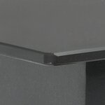 vidaXL Salon de jardin 9 Pièces PVC Résine tressée Noir