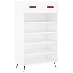 vidaXL Armoire à chaussures blanc 60x35x105 cm bois d'ingénierie