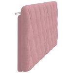 vidaXL Coussin de tête de lit rose 180 cm velours