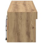 vidaXL Meuble TV mural Panama Chêne artisanal 100 x 30 x 30 cm