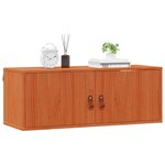 vidaXL Meuble mural Cire marron 80 x 30 x 30 cm Bois de pin massif