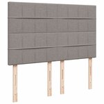 vidaXL Sommier à lattes de lit avec matelas Taupe 160x200 cm Tissu