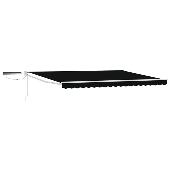 vidaXL Auvent rétractable électrique Noir et Blanc 4 × 3 m