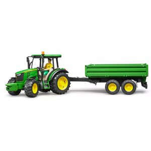 Bruder tracteur avec remorque john deere 5115m échelle 1:16