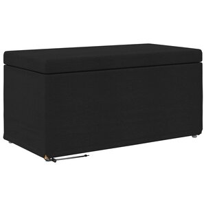 vidaXL Tabouret Noir 81 x 41 x 40 cm Tissu et bois stratifié