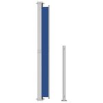 vidaXL Auvent latéral rétractable de patio 180x300 cm Bleu