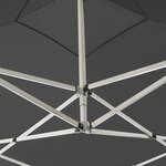 vidaXL Tente de réception pliable Aluminium 2 x 2 m Anthracite