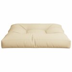 vidaXL Coussin de canapé palette beige 70x70x12 cm