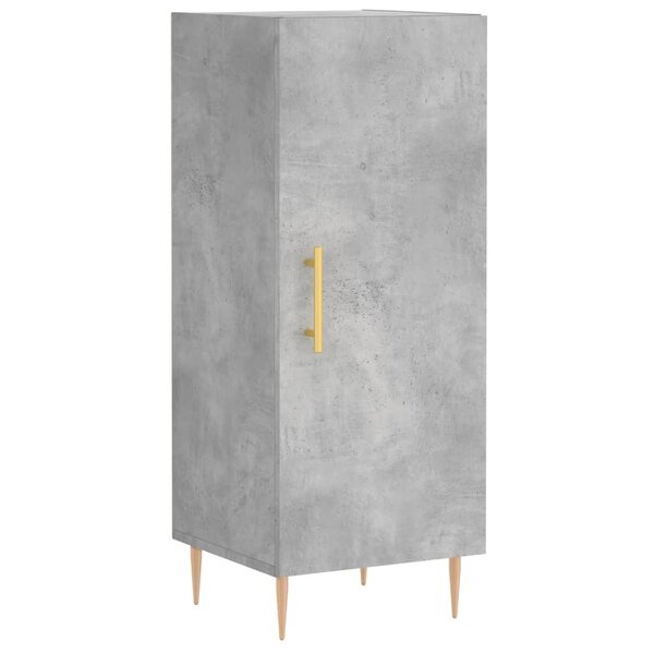 vidaXL Buffet Gris béton 34 5x34x90 cm Bois d'ingénierie