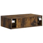 vidaXL Table d'appoint murale 59 x 34 5 x 17 cm Bois d'ingénierie