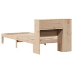 vidaXL Lit bibliothèque sans matelas 75x190 cm bois de pin massif