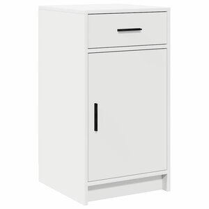 vidaXL Buffet avec tiroir Blanc 40 x 40.5 x 75 cm Bois d'ingénierie