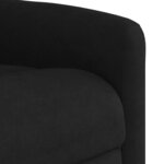 vidaXL Fauteuil inclinable de massage noir tissu microfibre