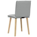vidaXL Chaises à manger lot de 2 gris clair tissu