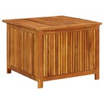 vidaXL Boîte de rangement de jardin 75x75x58 cm Bois d'acacia solide