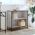 vidaXL Bibliothèque sonoma gris 80 5x35x76 cm bois d'ingénierie