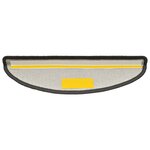 vidaXL Tapis d'escalier 30 pièces 56 x 17 x 3 cm Gris foncé Demi-rond