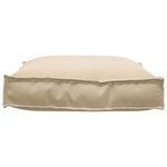 vidaXL Coussin pour assise de palette Beige 70 x 70 x 12 cm