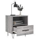 vidaXL Table de chevet sonoma gris 40x35x47 5 cm bois d’ingénierie