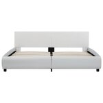vidaXL Cadre de lit avec LED sans matelas blanc 180x200 cm
