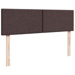 VidaXL Cadre de lit ottoman avec matelas marron foncé 160x200 cm tissu