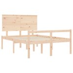 vidaXL Lit pour personne âgée sans matelas 140x190 cm bois massif