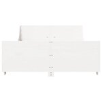 vidaXL Cadre de lit sans matelas blanc 150x200 cm bois de pin massif