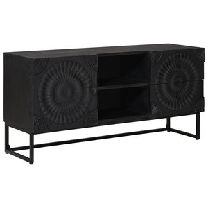 vidaXL Meuble TV Noir 105 x 30 x 54 cm