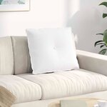 vidaXL Coussin de Dos Blanc 60 x 19 x 50 cm tissu