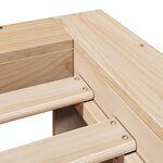 vidaXL Cadre de lit sans matelas 140x190 cm bois de pin massif
