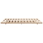 vidaXL Cadre de lit surélevé Marron 120 x190 cm Bois massif en pin